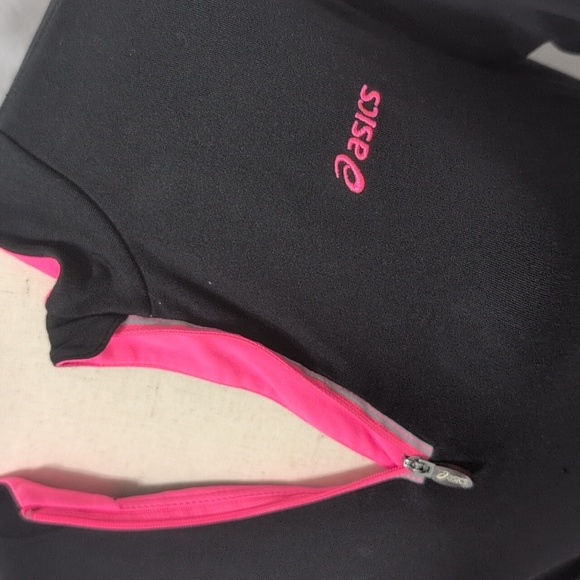 4/$12 ASICS Women's Black and Pink Long Sleeve Running Top Pullover Size Small - Picture 4 of 9